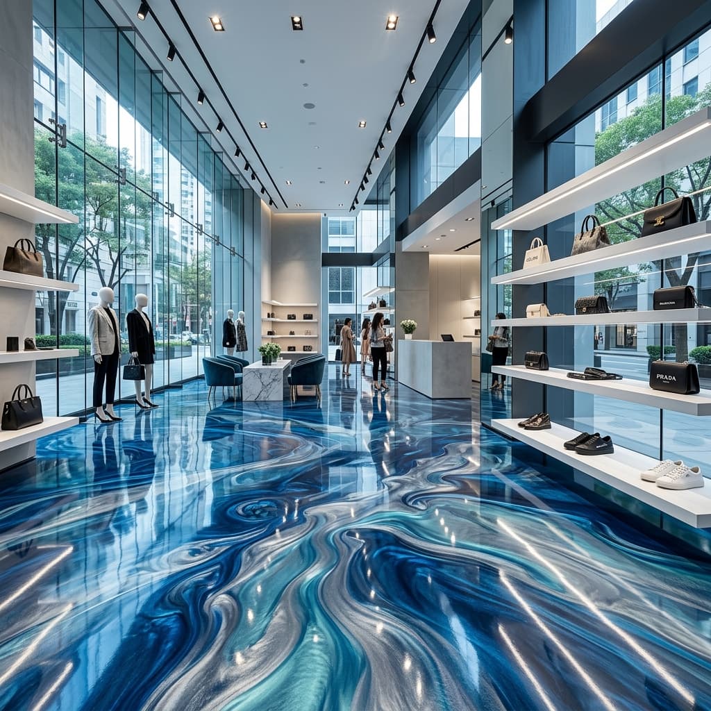 Stunning metallic epoxy floor by Accu-Seal